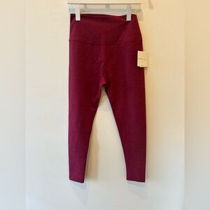 Beyond Yoga space dye leggings, Bordeaux Heather, size XL- NWT